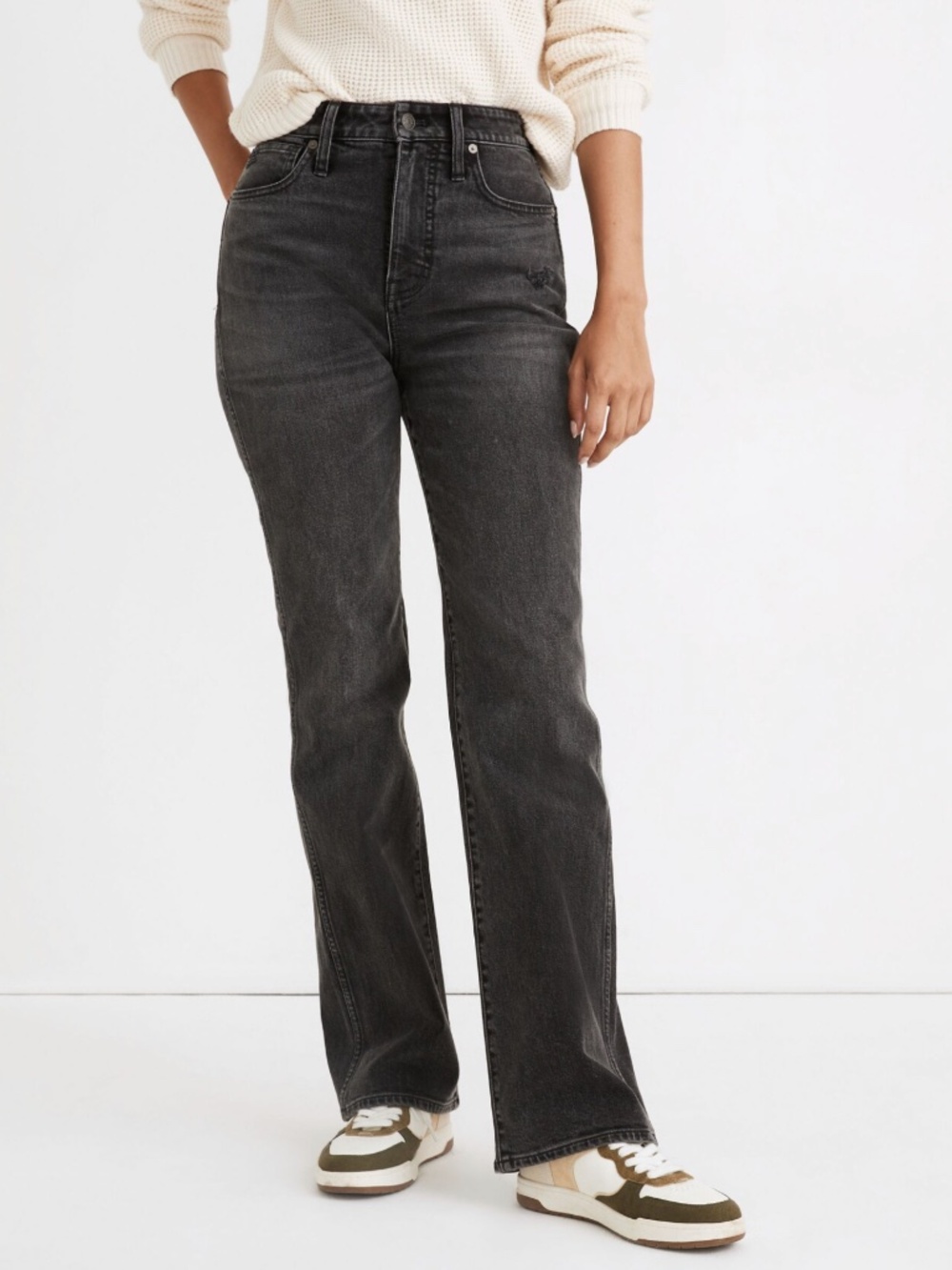 Madewell Curvy '90s High-Rise Bootcut Jeans in Lindale Wash Size 33
